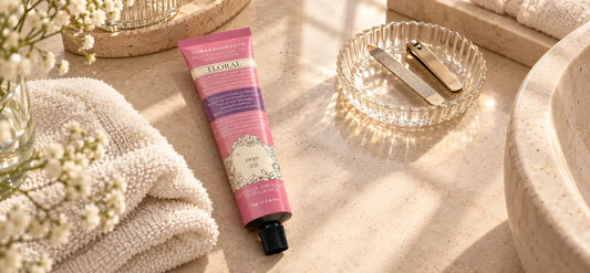 ROOPY hand cream in a modern skincare and manicure ritual