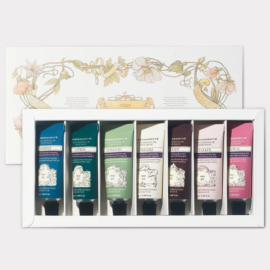 ROOPY 7-Piece Mini Hand Cream Gift Set fragrance guide