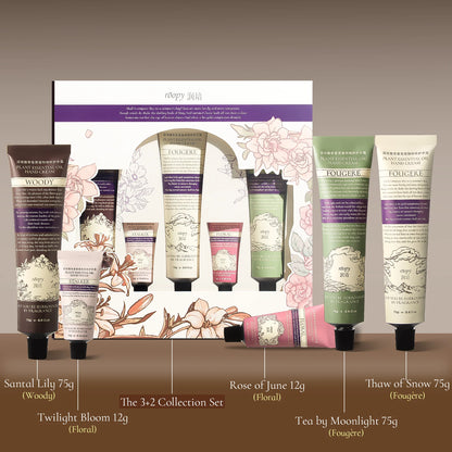 ROOPY 5-piece hand cream gift set fragrance families