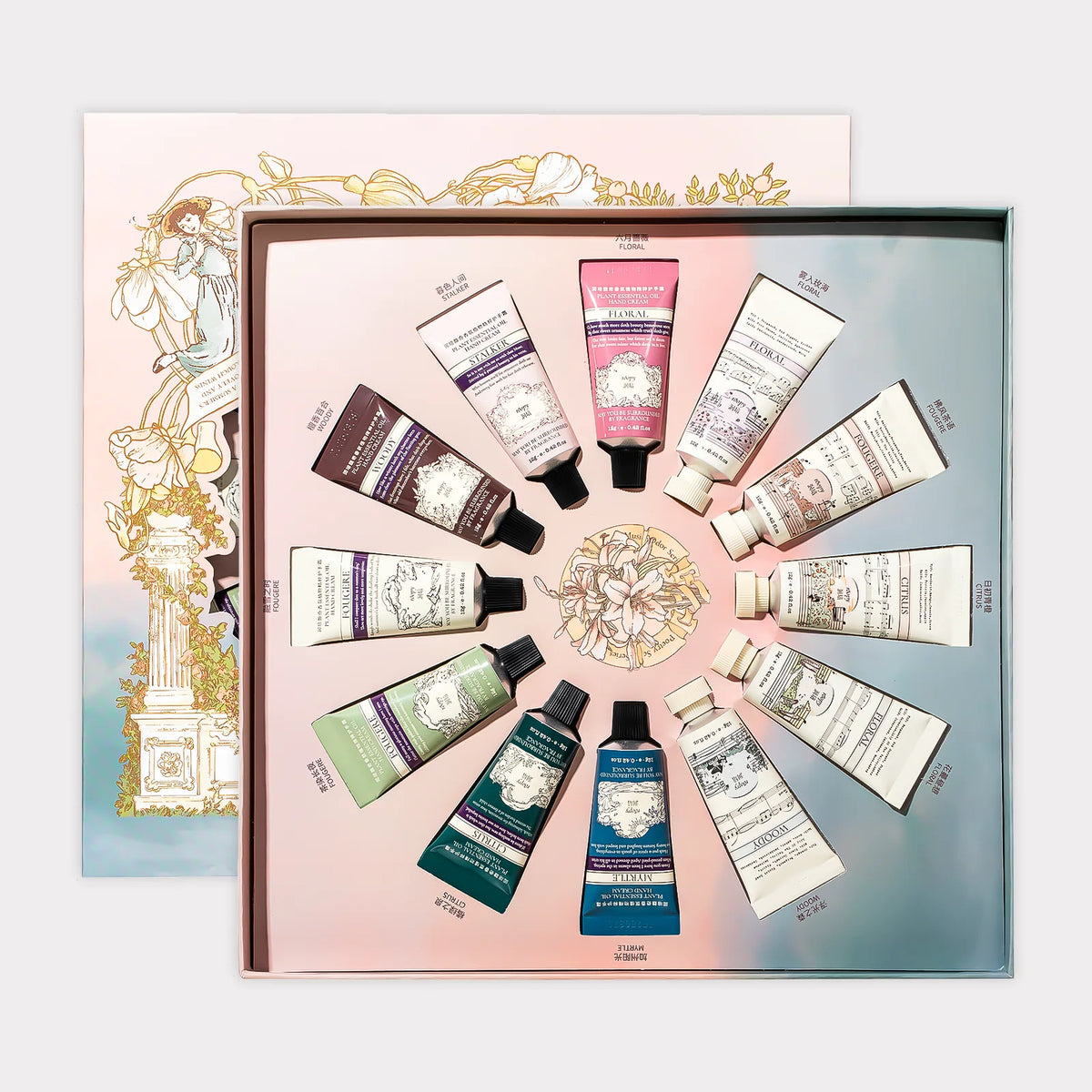 ROOPY Poetic Series 12-Piece Mini Hand Cream Gift Set packaging