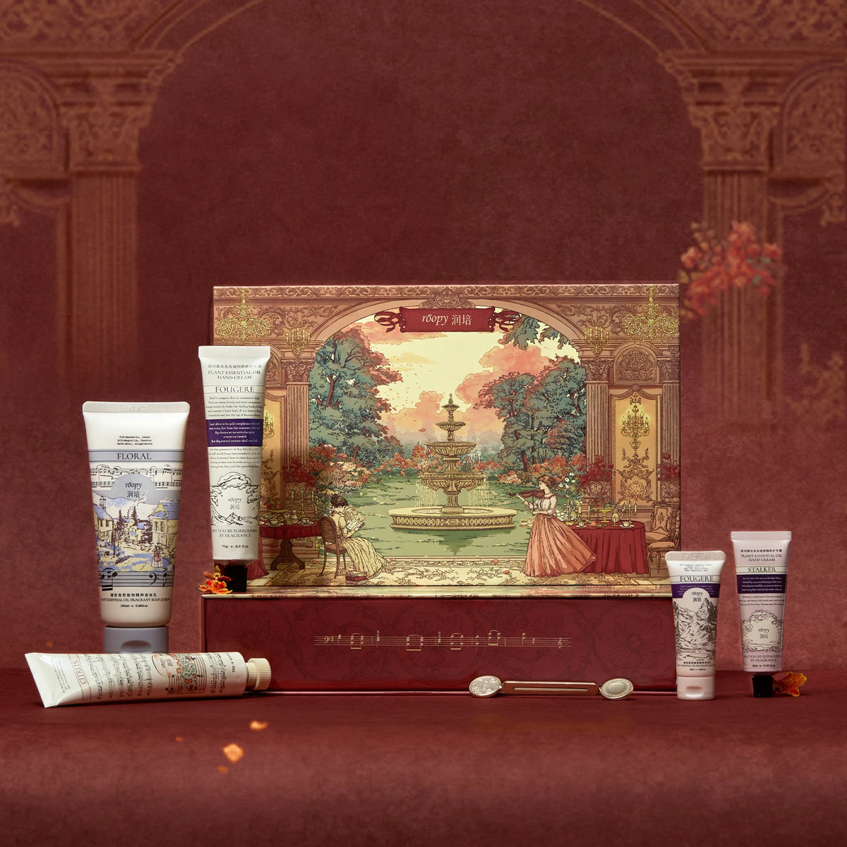 ROOPY Romantic Manor Red Body Care Gift Set