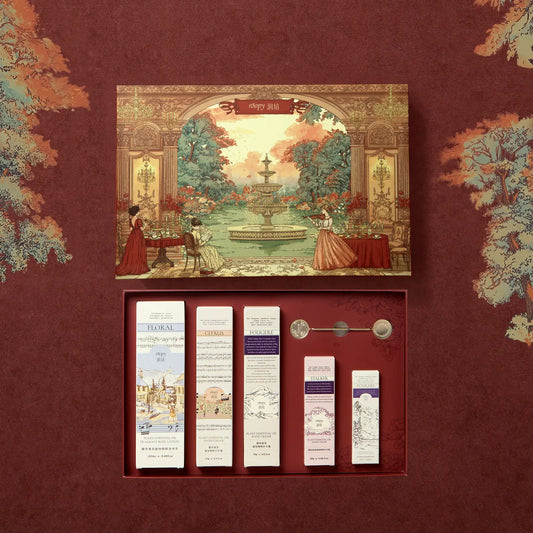 ROOPY Romantic Manor fragrance body care gift set, Red Edition