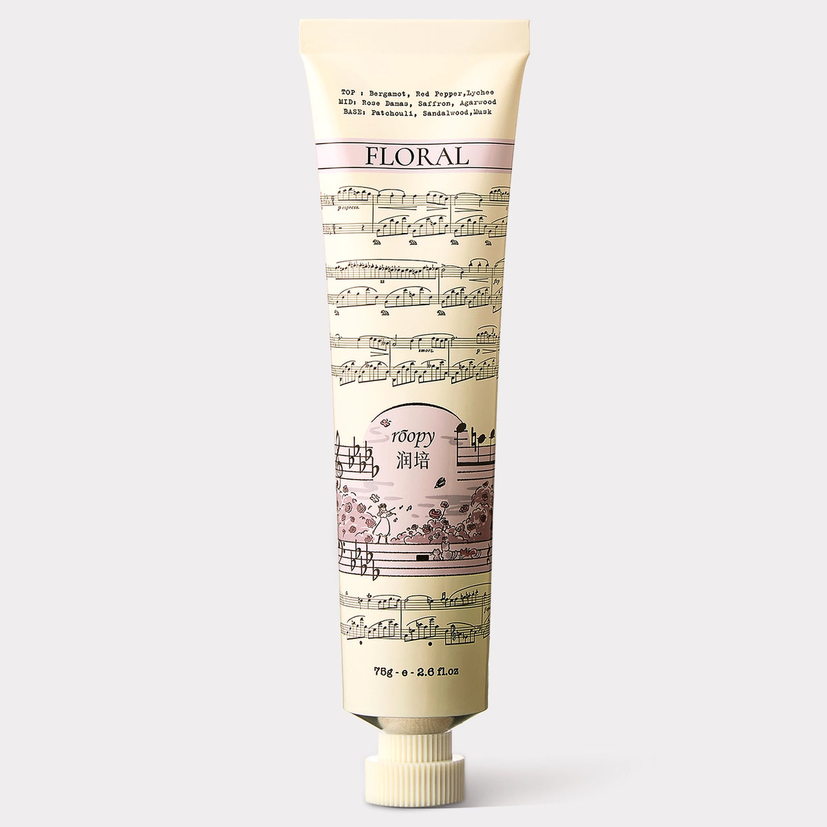 Roses in the Mist rose hand cream 75 g by ROOPY