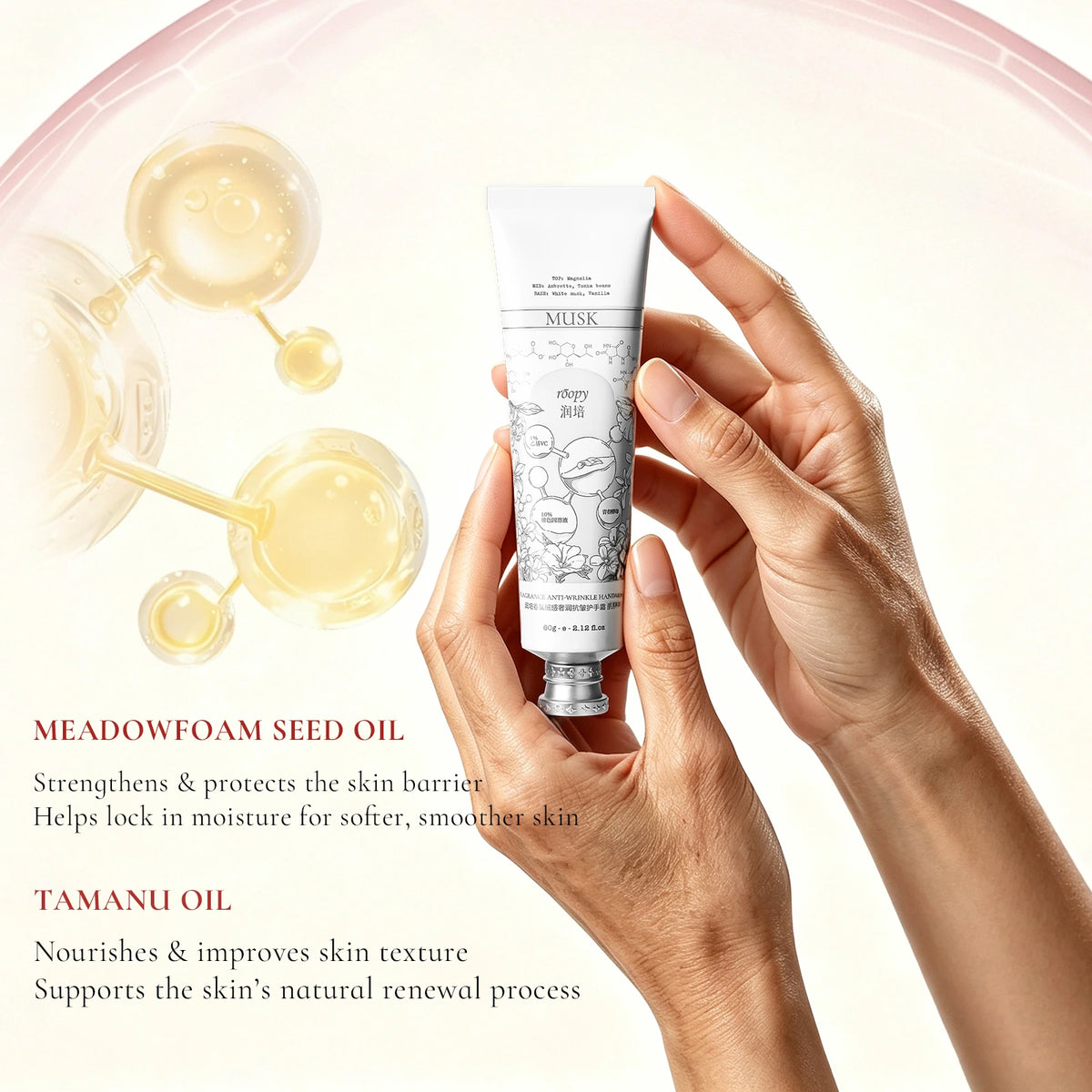 ROOPY fragrance anti-wrinkle hand cream