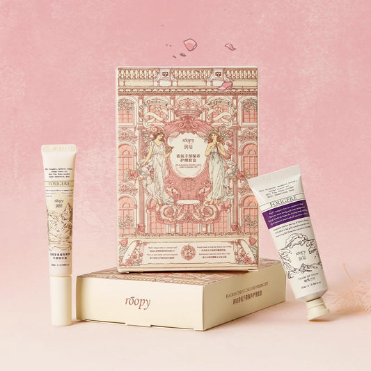 Twilight World Hand Cream and Berries’ Whispers Hand Oil Set packaging